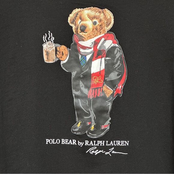 Classic Fit Cocoa Bear T-Shirt Polo Ralph Lauren Size XL - Picture 3 of 9